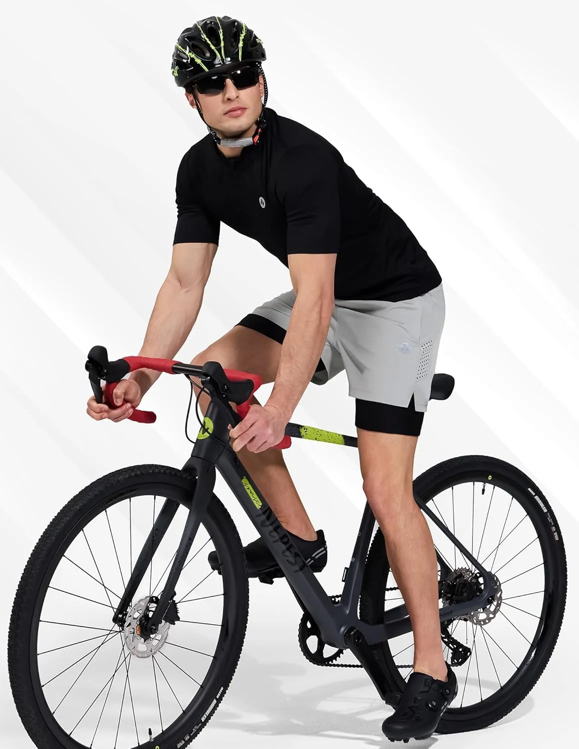 Men's Mountain Bike Shorts 4D Padded Cycling Bicycle Biker Riding Loose-fit Gel Padding MTB Shorts Zipper Pockets