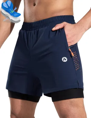 Men's Mountain Bike Shorts 4D Padded Cycling Bicycle Biker Riding Loose-fit Gel Padding MTB Shorts Zipper Pockets