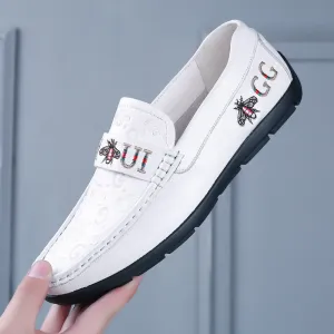 Men's New Leather Casual Slip-on Breathable Shoes