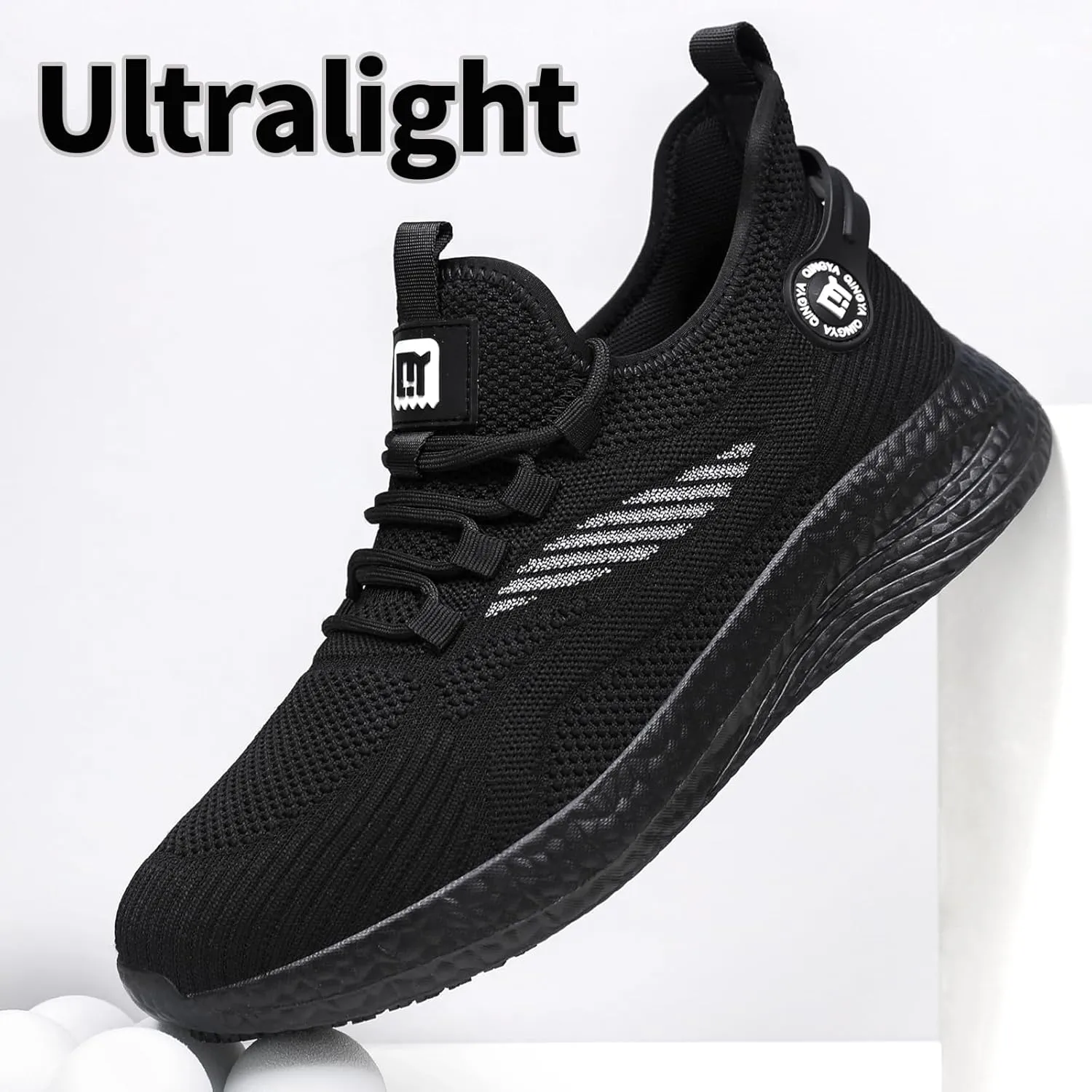 Mens Non-Slip Work Shoes Slip-Resistant Waterproof Sneakers for Kitchen Restaurant & Food Service Lightweight Breathable Slip-On Chef Shoes Safety Footwear for Men