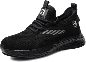 Mens Non-Slip Work Shoes Slip-Resistant Waterproof Sneakers for Kitchen Restaurant & Food Service Lightweight Breathable Slip-On Chef Shoes Safety Footwear for Men