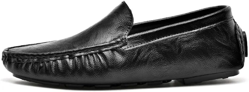 Men's Party Loafers Shoes Vegan Leather Tuxedo Moccasins Shoe Round Toe Anti-Slip Non Slip Classic Slip-on