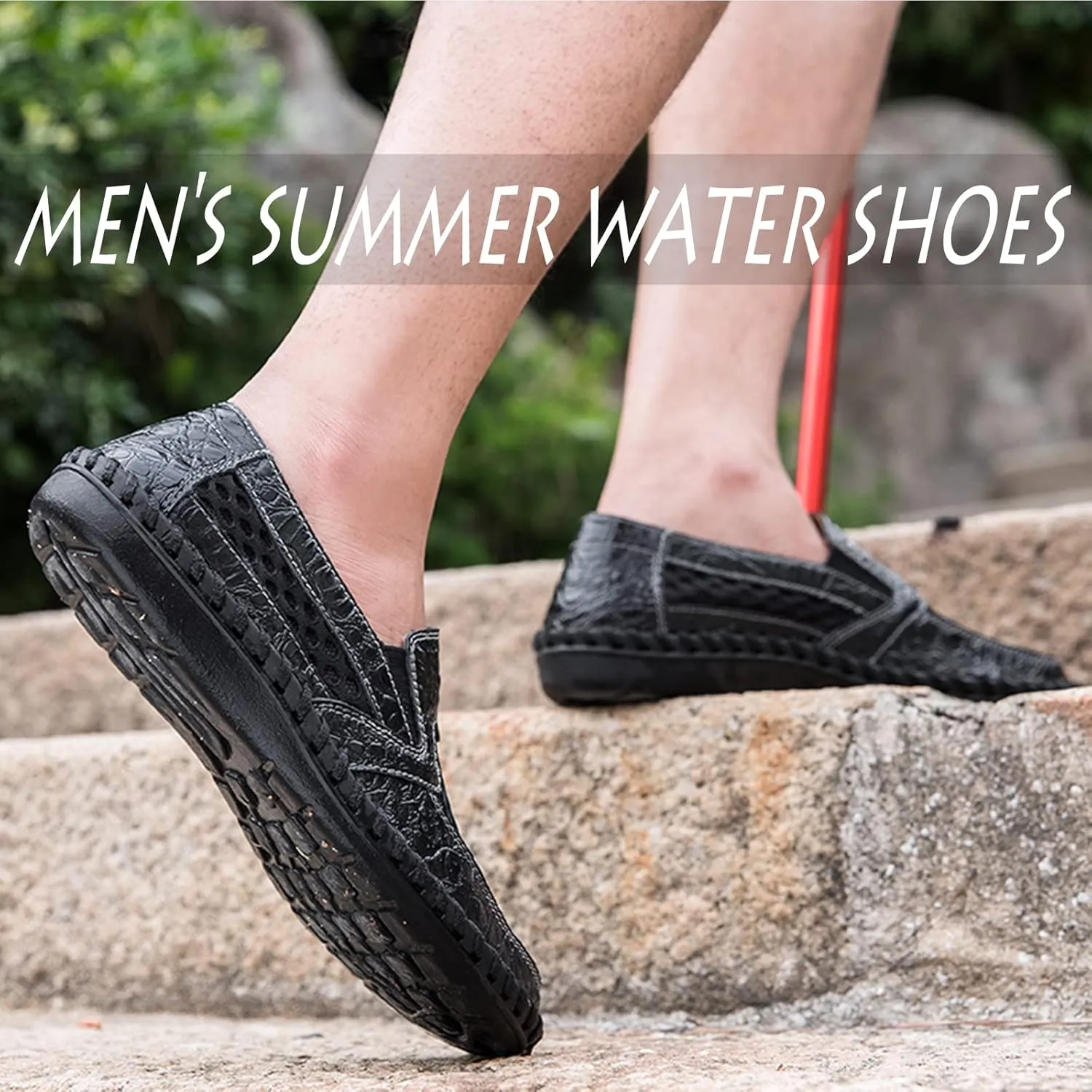 Men's Poseidon Slip-On Loafers Water Shoes Casual Walking Shoes