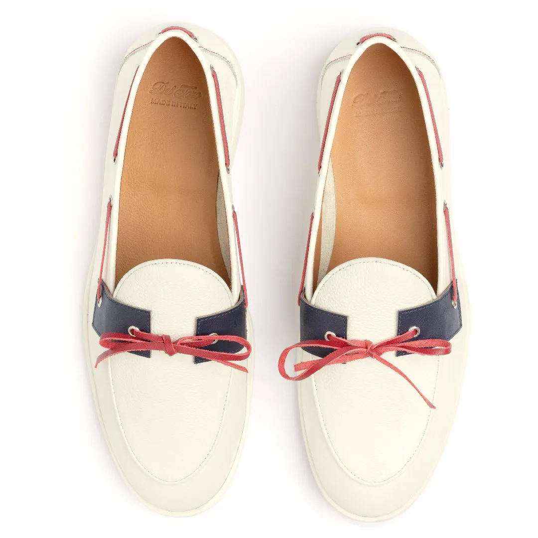 Men's Red, White, & Blue Barca Yacht Loafer From Del Toro Shoes
