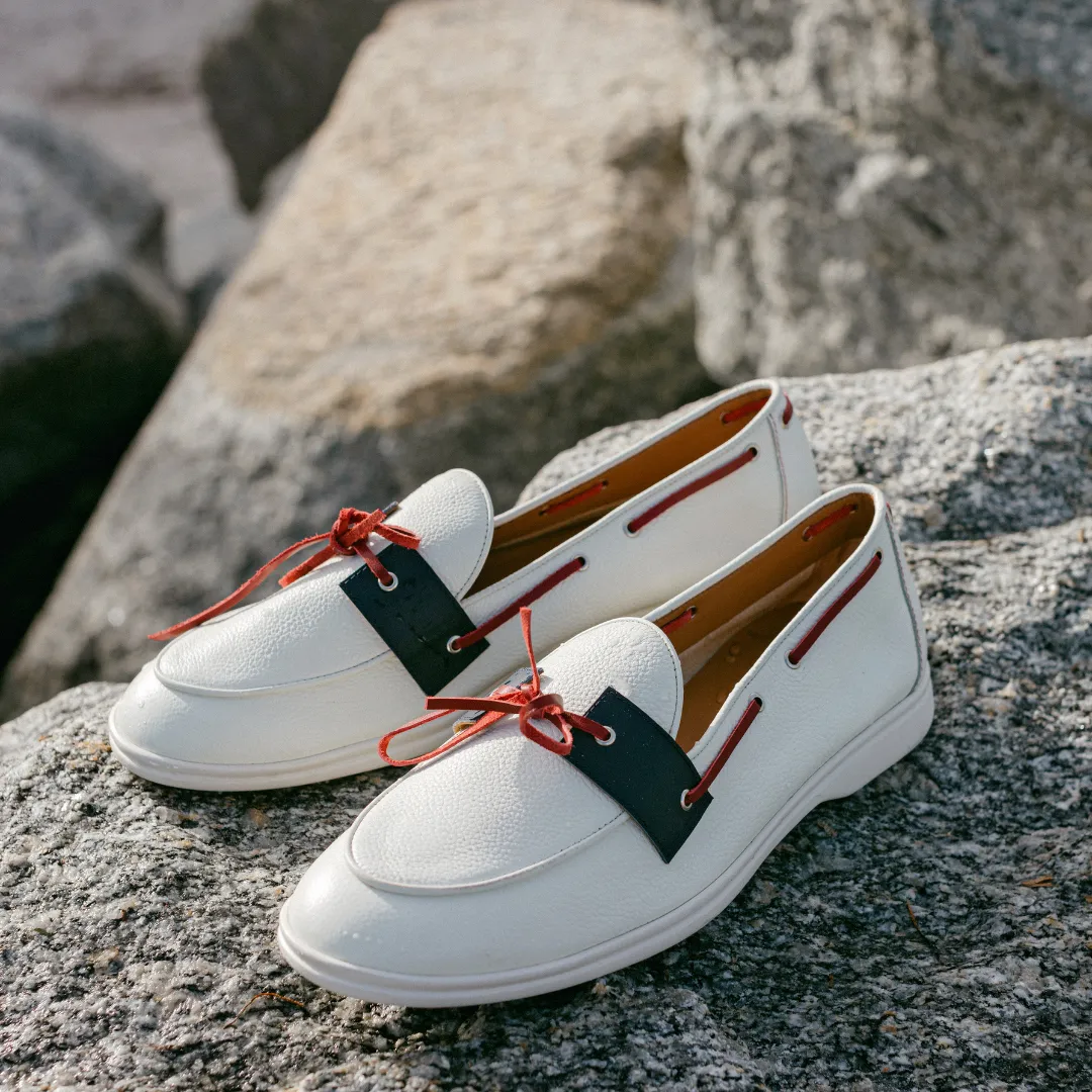 Men's Red, White, & Blue Barca Yacht Loafer From Del Toro Shoes