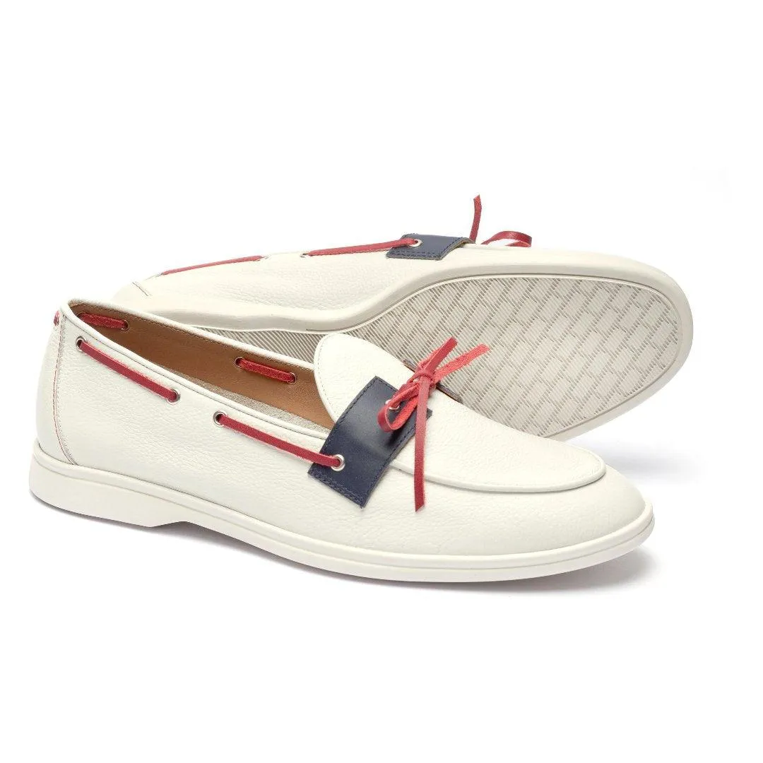 Men's Red, White, & Blue Barca Yacht Loafer From Del Toro Shoes