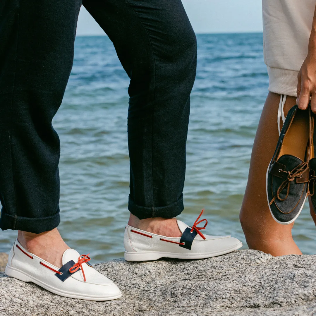 Men's Red, White, & Blue Barca Yacht Loafer From Del Toro Shoes