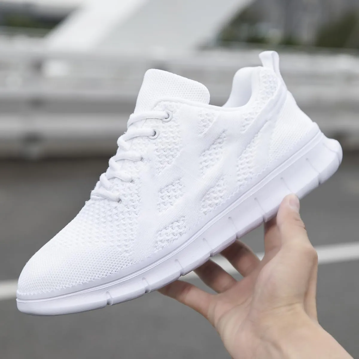 Mens Running Shoes Slip On Sneakers Walking Tennis Gym Athletic Sports Fashion Casual Breathable Shoes