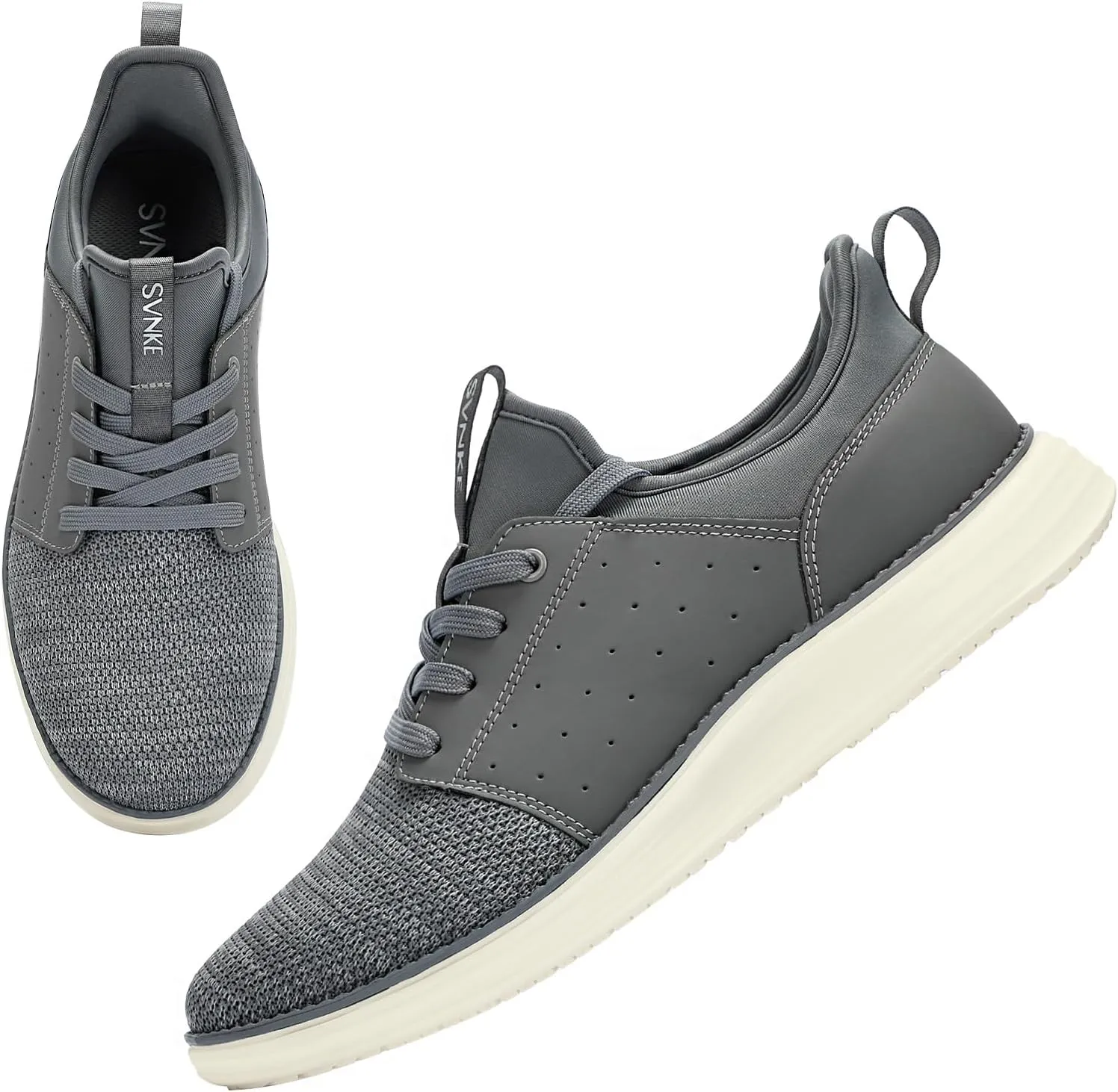 Men's Slip On Casual Fashion Shoes Hands Free Dress Sneakers Comfortable Lightweight Walking Shoes
