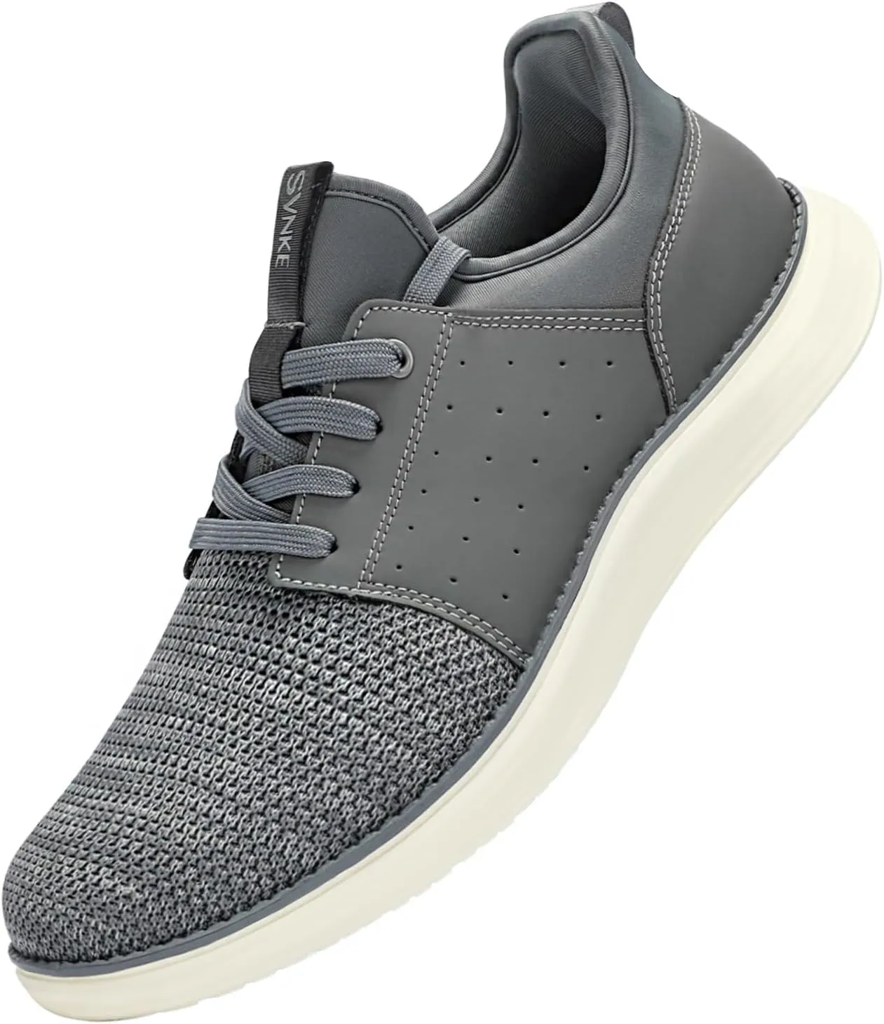 Men's Slip On Casual Fashion Shoes Hands Free Dress Sneakers Comfortable Lightweight Walking Shoes