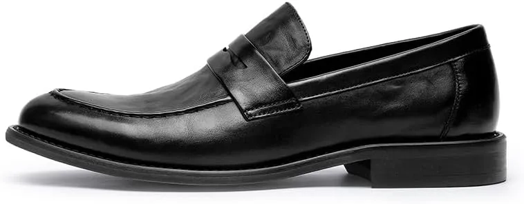 Men’s Slip-On Oxfords, Leather Dress Shoes for Business