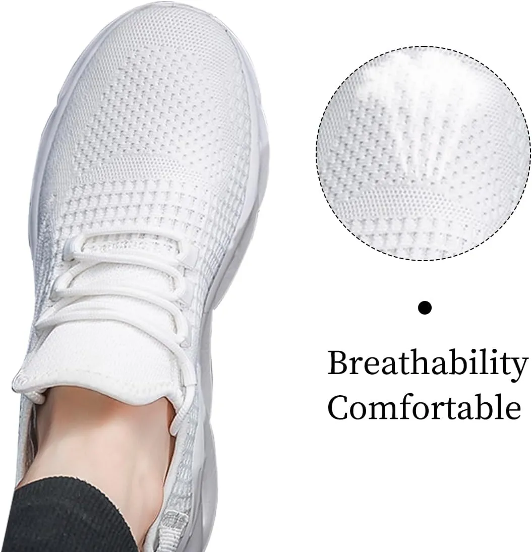 Mens Slip On Running Shoes Athletic Walking Trainers Non Slip Lightweight Breathable Mesh Tennis Comfortable Fashion Sneakers