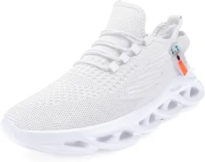 Mens Slip On Running Shoes Athletic Walking Trainers Non Slip Lightweight Breathable Mesh Tennis Comfortable Fashion Sneakers