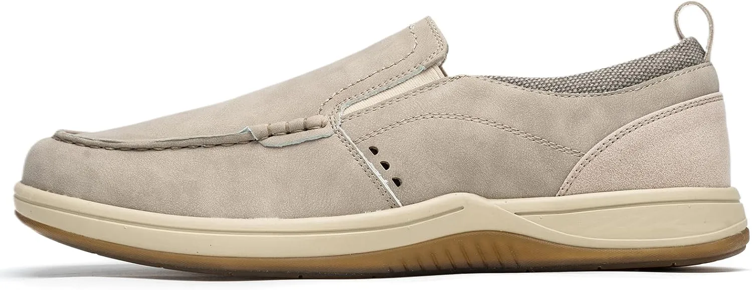 Men's Slip on Shoes Casual Walking Loafers with Arch Support, Orthopedic Shoes Lightweight Non Slip Sneakers