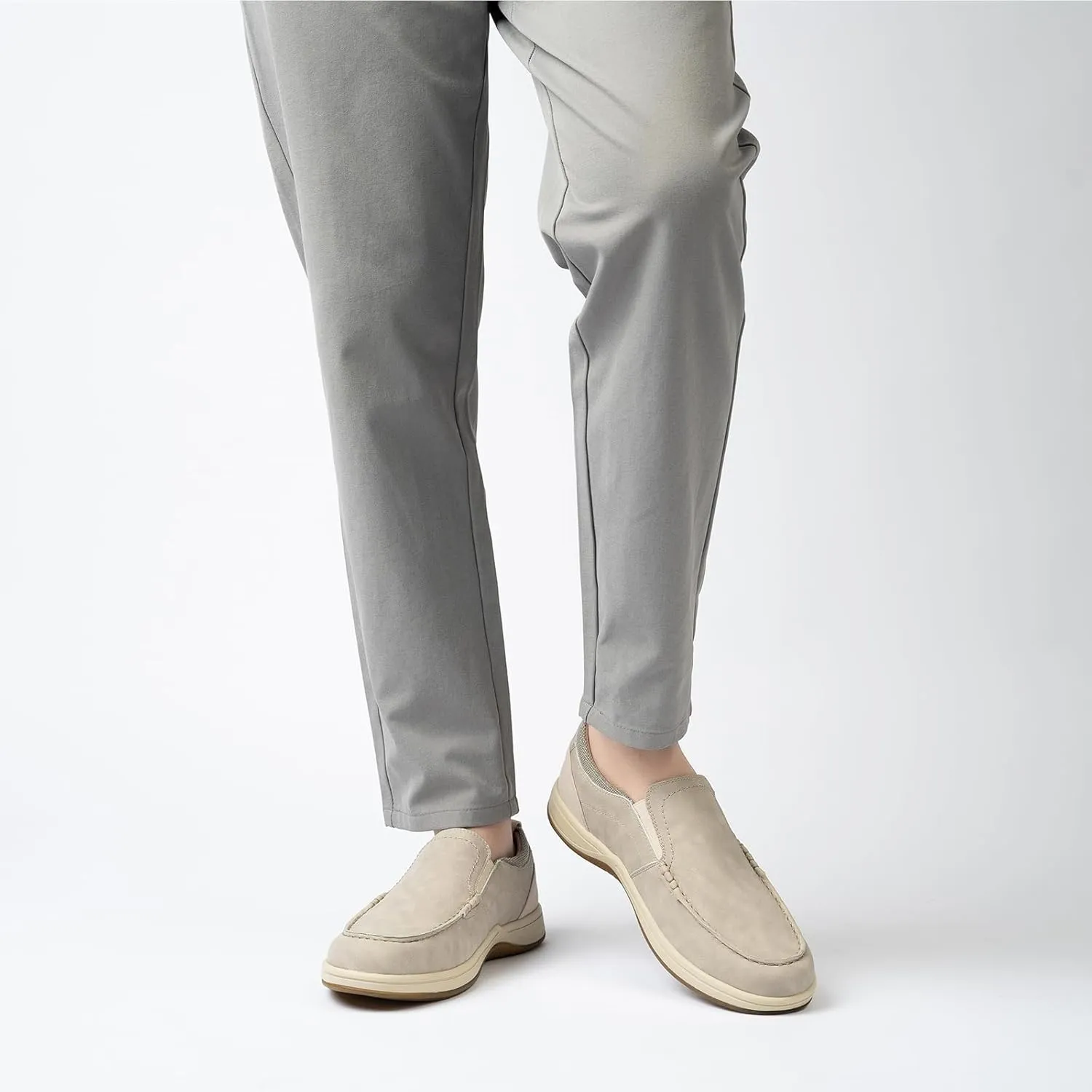 Men's Slip on Shoes Casual Walking Loafers with Arch Support, Orthopedic Shoes Lightweight Non Slip Sneakers