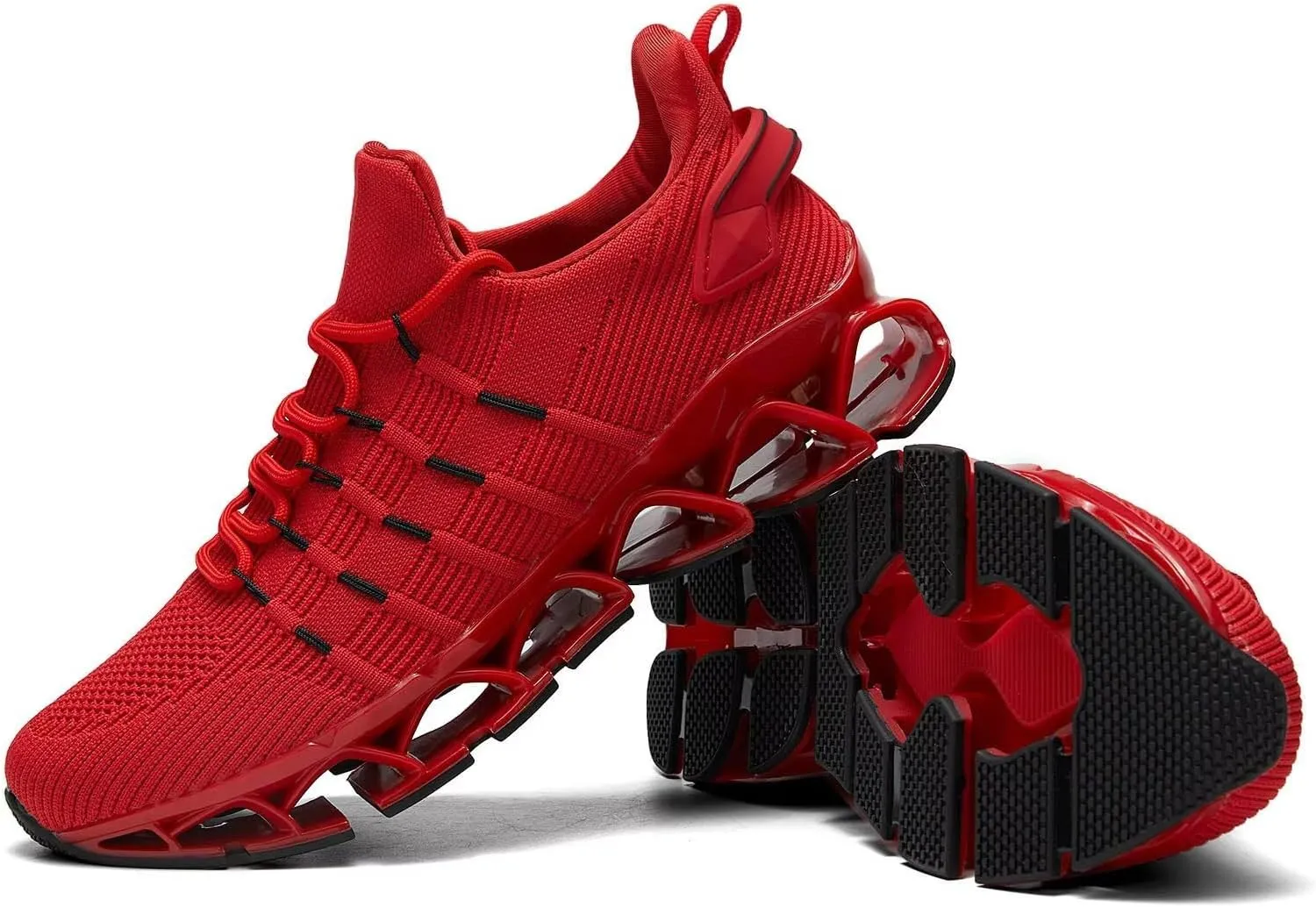 Mens Slip On Walking Shoes Blade Non Slip Tennis Running Shoes Lightweight Workout Breathable Mesh Fashion Sneakers