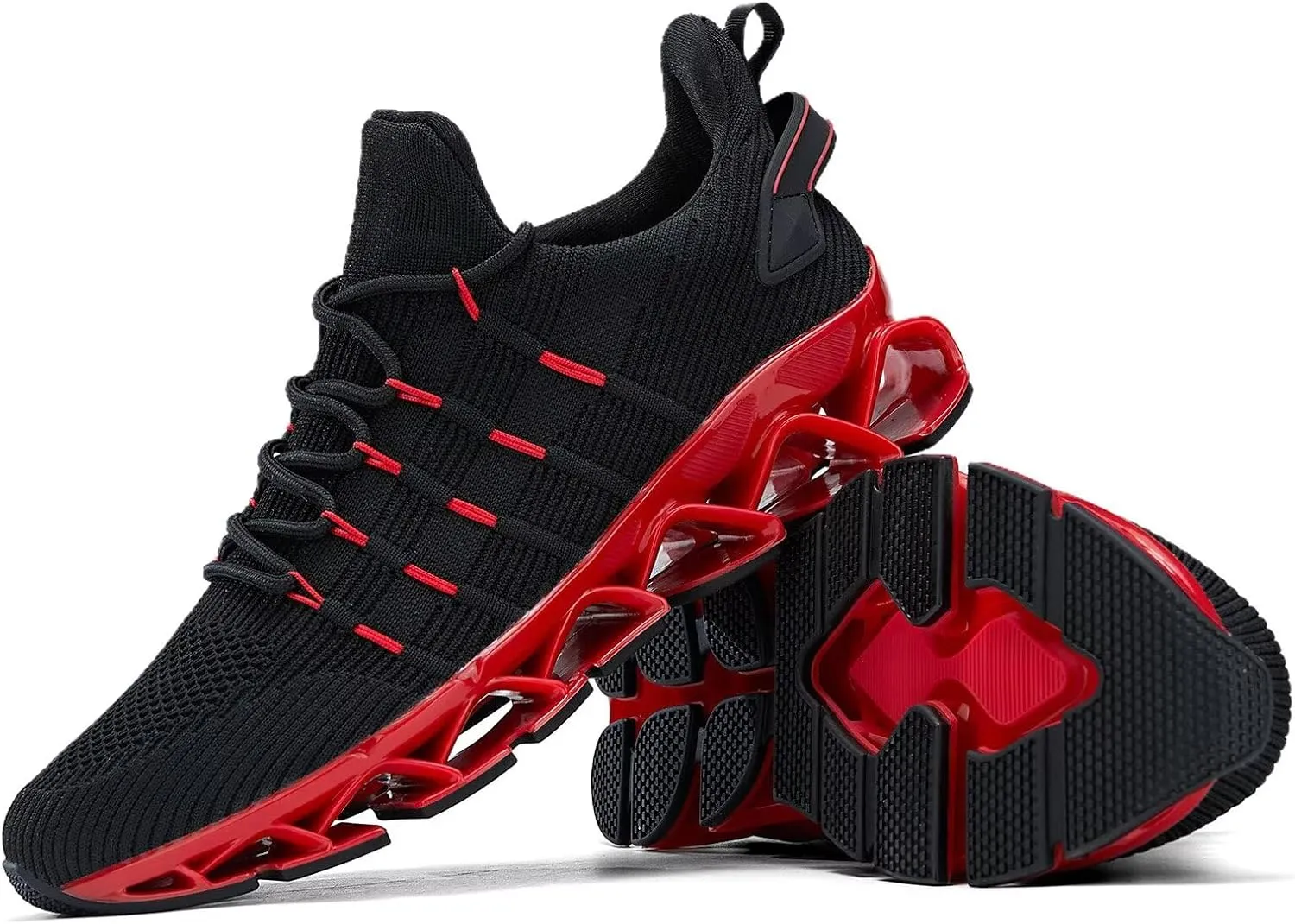 Mens Slip On Walking Shoes Blade Non Slip Tennis Running Shoes Lightweight Workout Breathable Mesh Fashion Sneakers