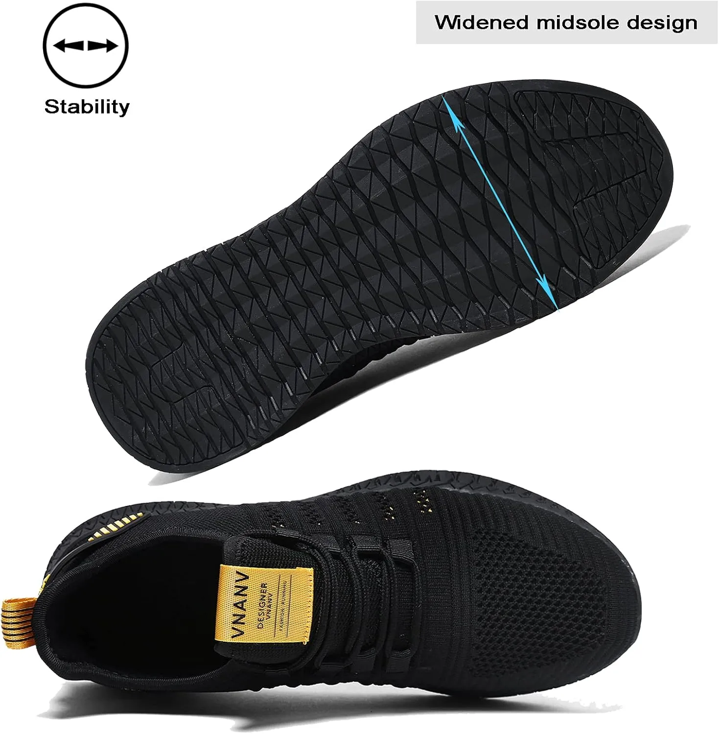 Mens Slip On Walking Shoes Lightweight Breathable Non Slip Running Comfortable Gym Tennis Athletic Fashion Sneakers Men