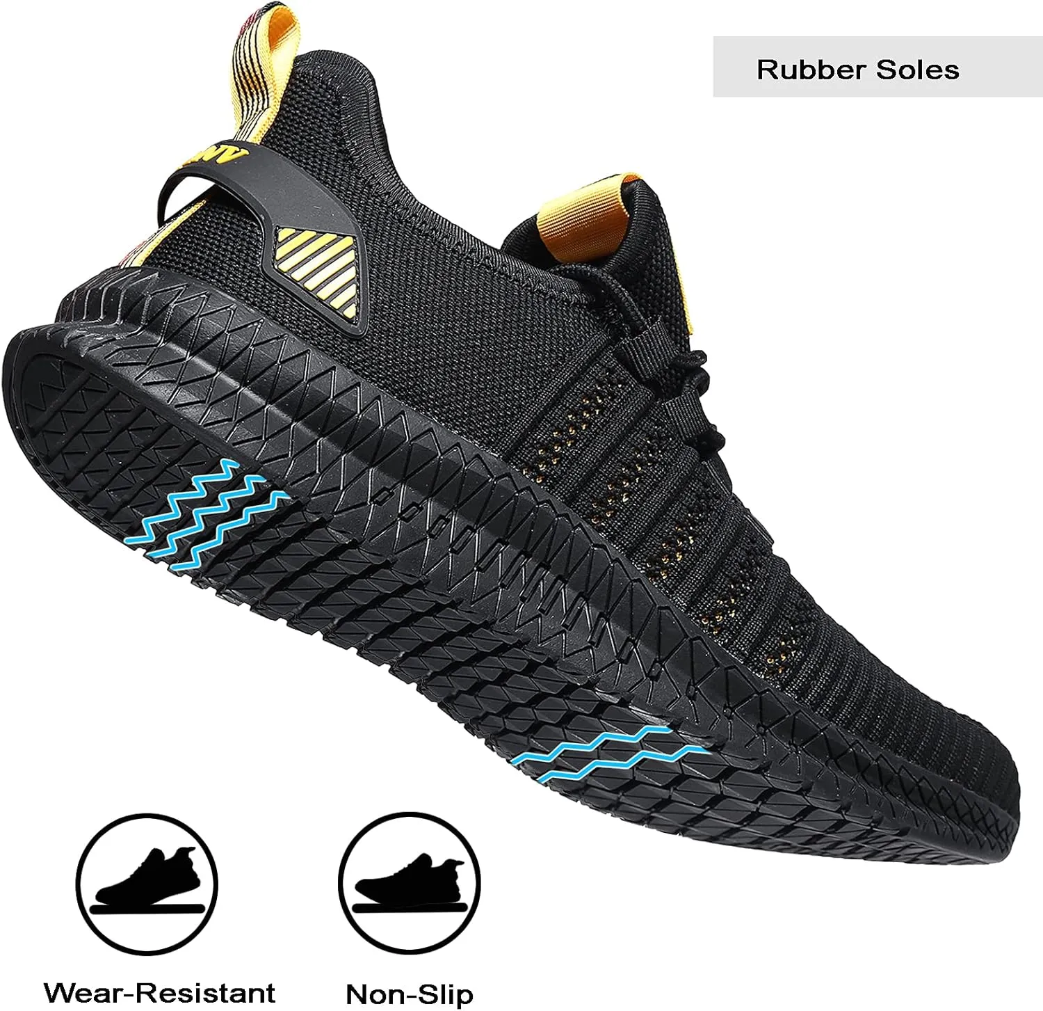 Mens Slip On Walking Shoes Lightweight Breathable Non Slip Running Comfortable Gym Tennis Athletic Fashion Sneakers Men