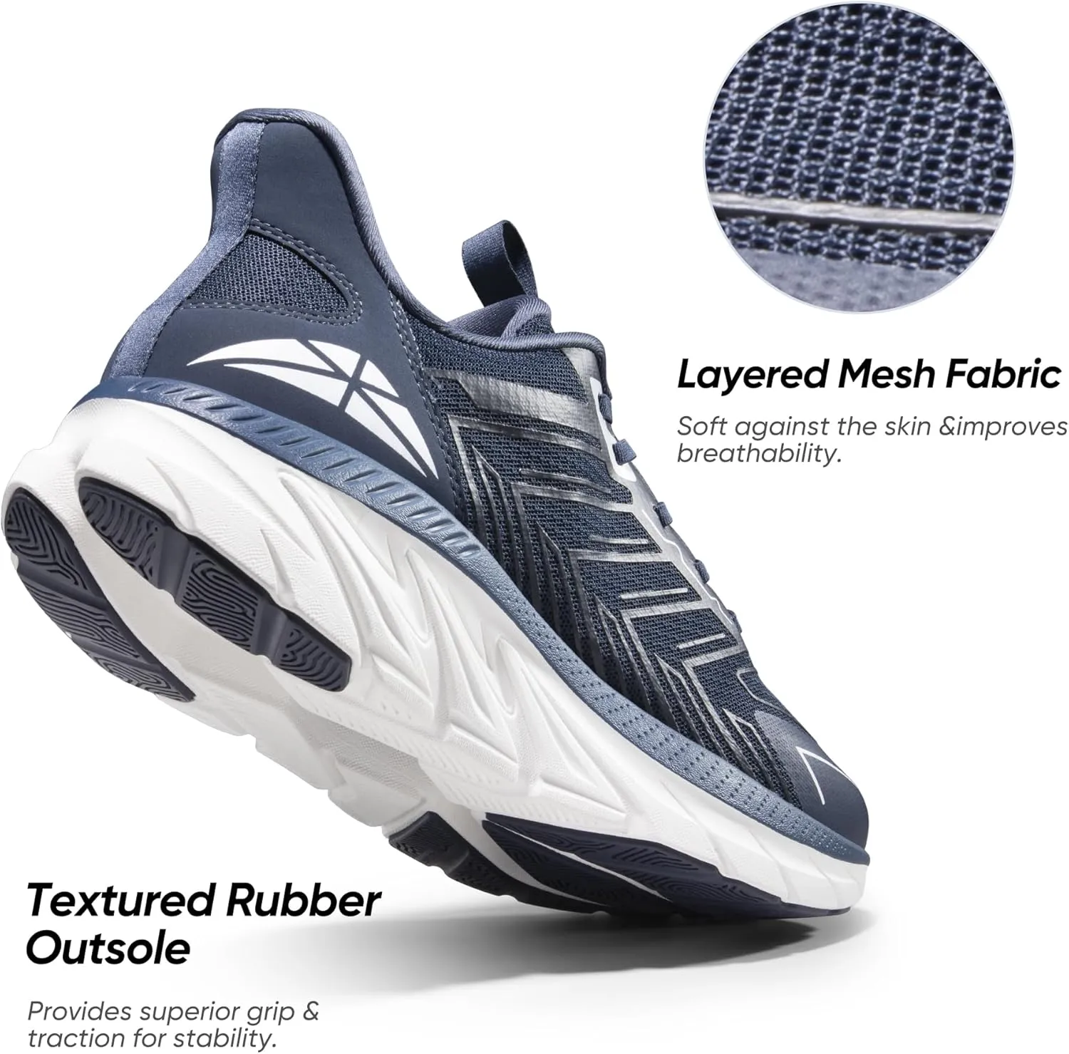 Men's Slip On Walking Shoes Running Comfortable Tennis Breathable Non Slip Athletic Gym Workout Cross Training Fashion Sneakers