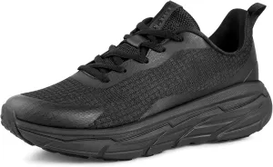 Mens Slip On Walking Shoes Running Tennis Shoes for Athletic Workout Gym Casual Non Slip Training Sneakers Breathable Knit Upper Indoor Outdoor