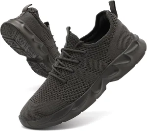 Mens Walking Running Shoes Slip On Sneakers Non Slip Workout Tennis Athletic Casual Lightweight Breathable Mesh Shoes