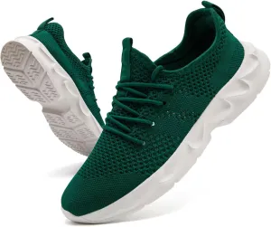 Mens Walking Running Shoes Slip On Sneakers Non Slip Workout Tennis Athletic Casual Lightweight Breathable Mesh Shoes