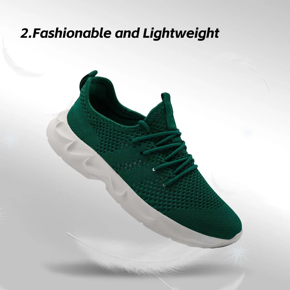 Mens Walking Running Shoes Slip On Sneakers Non Slip Workout Tennis Athletic Casual Lightweight Breathable Mesh Shoes