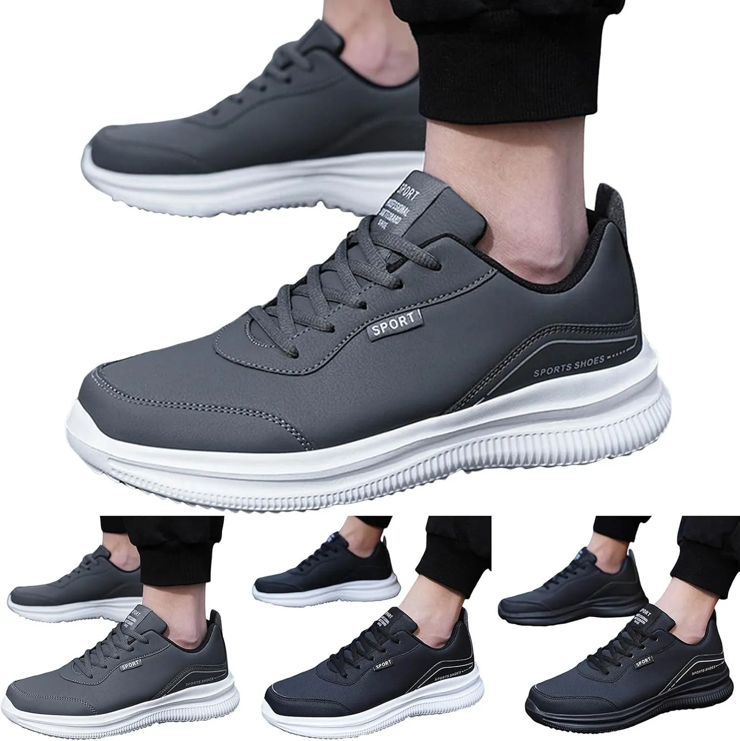 Men's Walking Shoes Golf Low Top Versatile Office Classic Driving Men's Sneaker