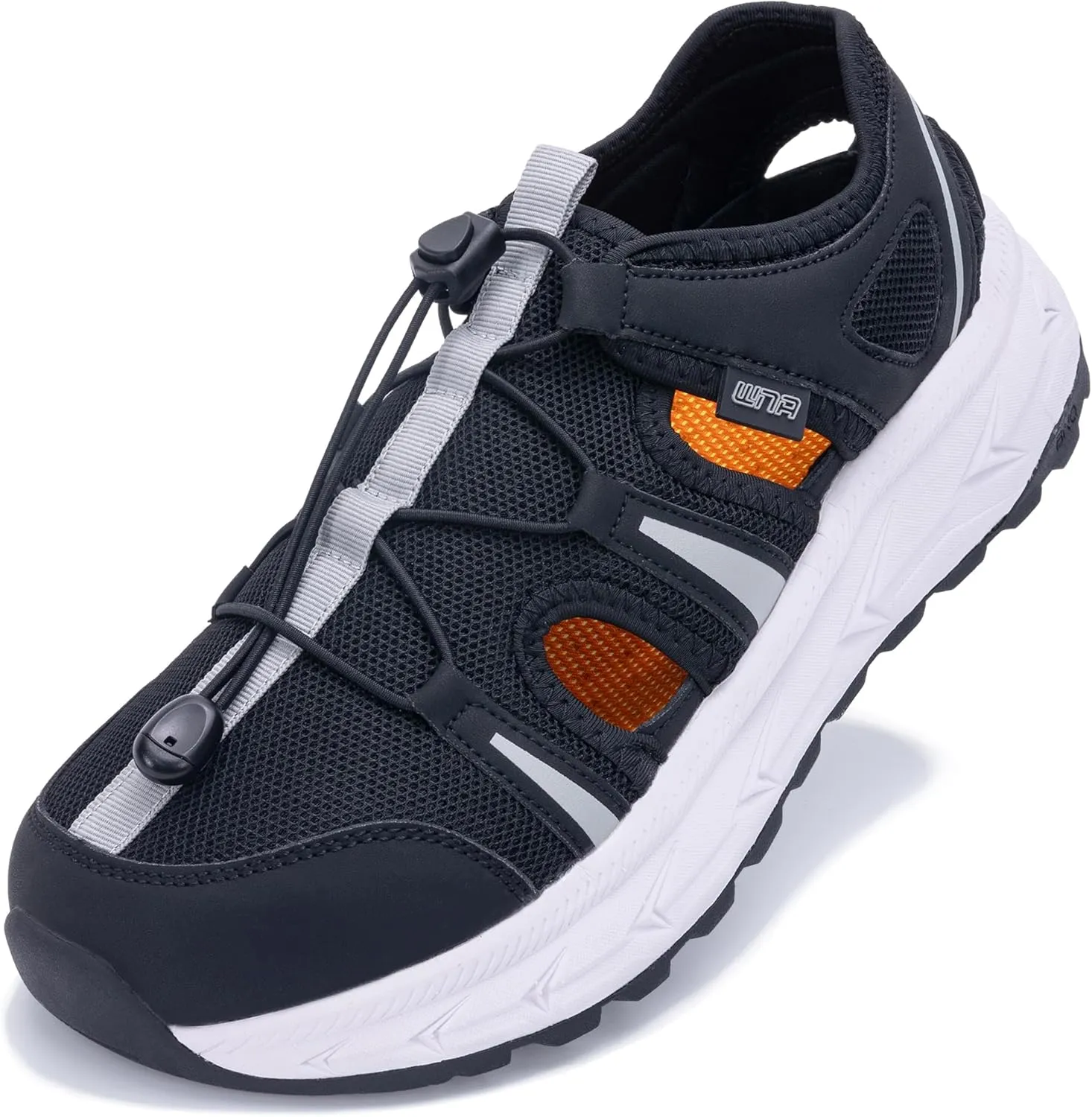 Mens Wide Hiking Sandal Summer Waterproof Water Shoes Outdoor Athletic Recovery Sandals Closed Toe Walking Shoes US 8-13