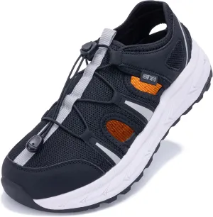 Mens Wide Hiking Sandal Summer Waterproof Water Shoes Outdoor Athletic Recovery Sandals Closed Toe Walking Shoes US 8-13