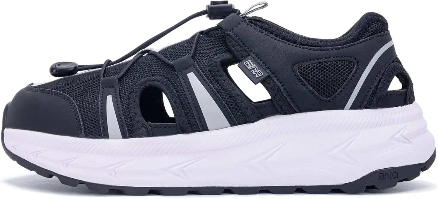 Mens Wide Hiking Sandal Summer Waterproof Water Shoes Outdoor Athletic Recovery Sandals Closed Toe Walking Shoes US 8-13