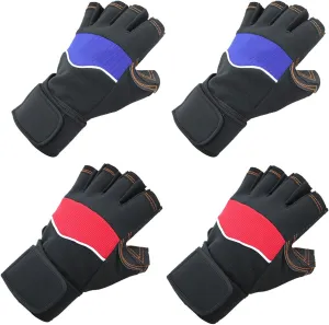 Mens Womens Racing Biking Gloves 2 PK Cycling Half Finger Gloves Anti-Slip Shock-Absorbing Gel Pad Breathable