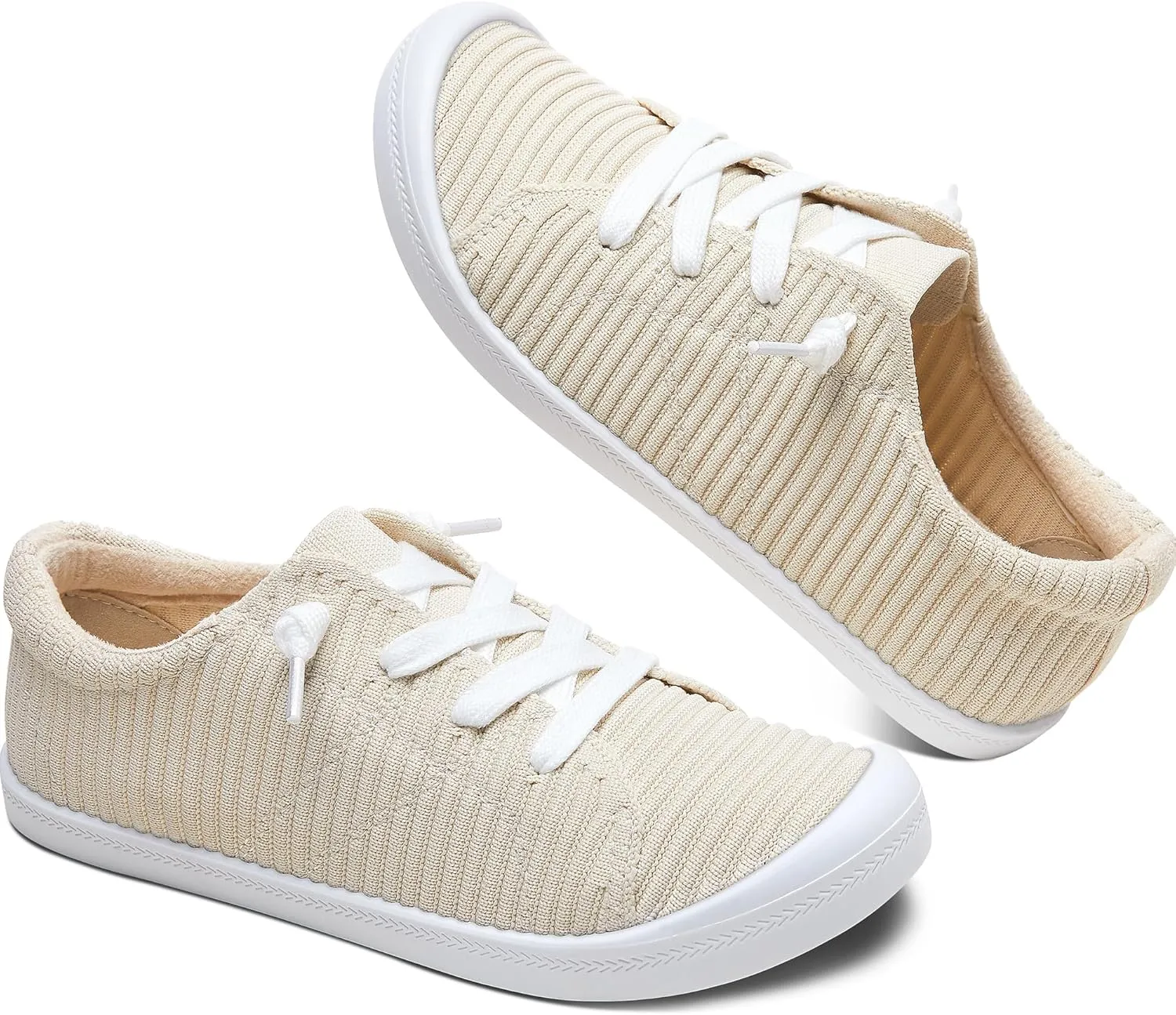 Mesh Slip On Shoes Women Comfort Knit Slip On Loafer Casual Fashion Sneaker Lightweight and Breathable Walking Flats