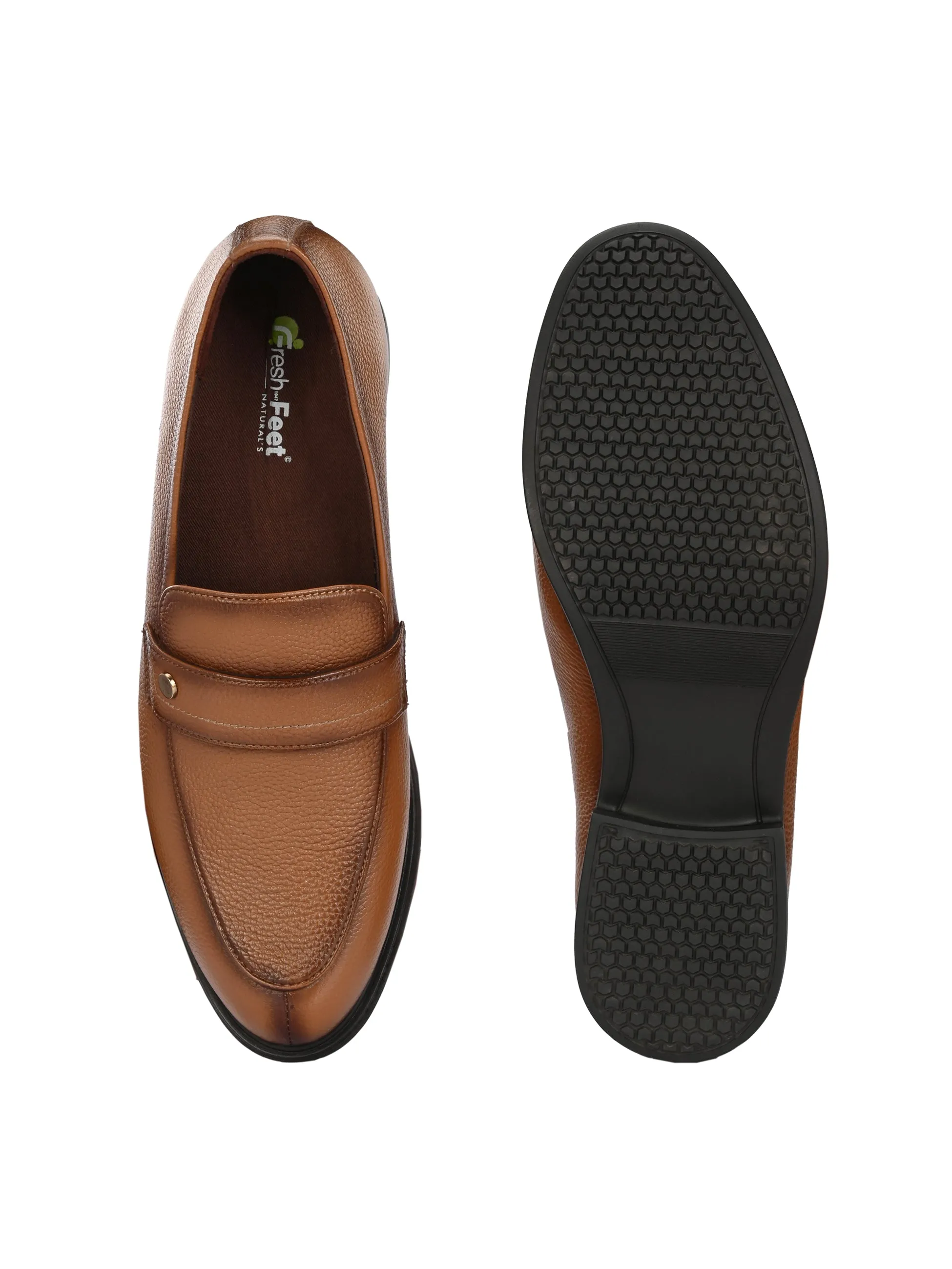 Milo Tan Formal Slip-on Shoes For Men