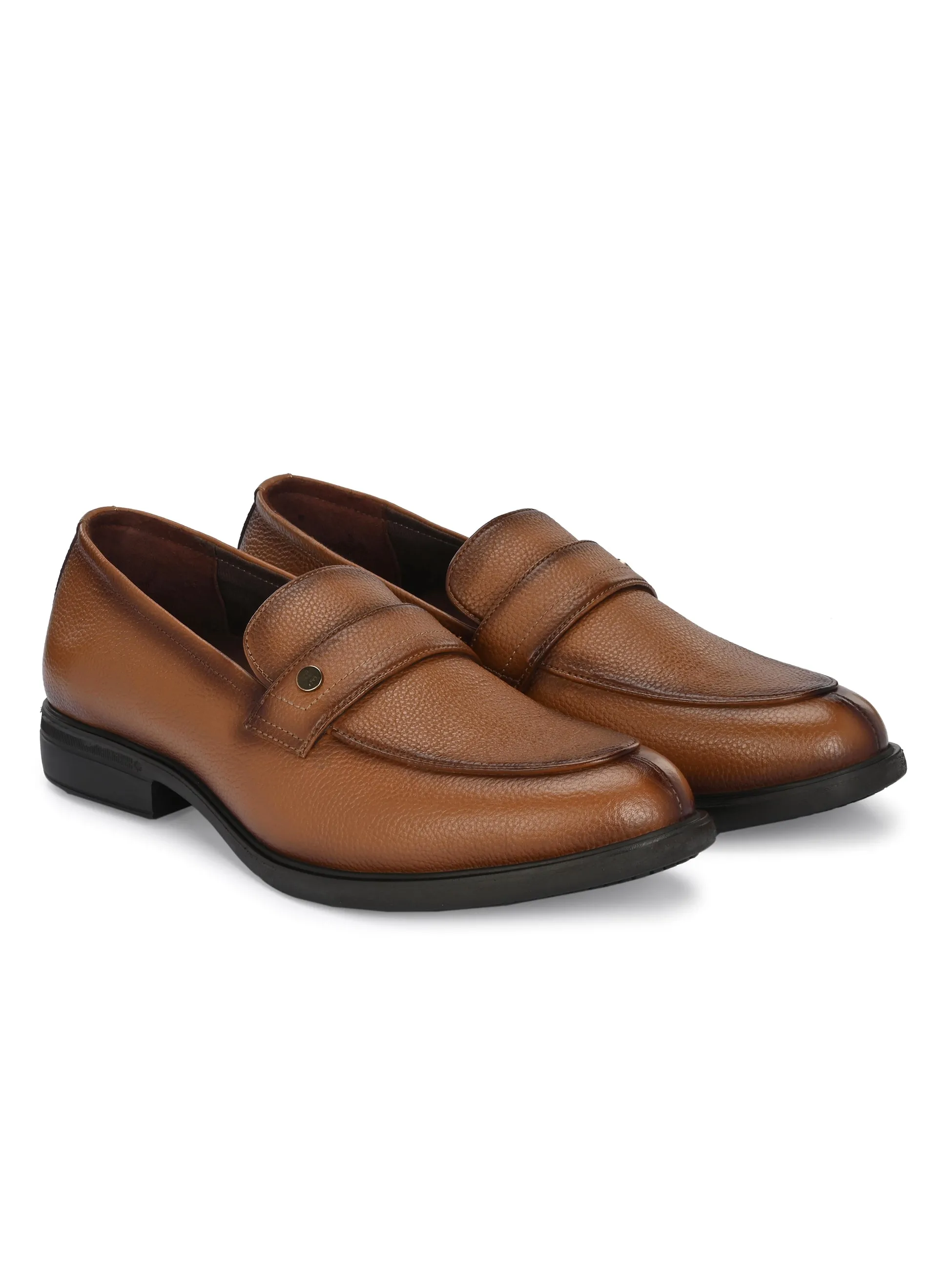 Milo Tan Formal Slip-on Shoes For Men