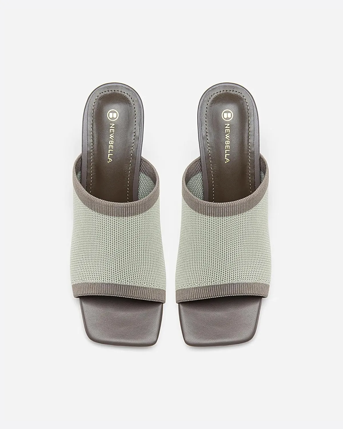 Mousse Fit Women Minimalist Square Toe Heeled Sandals, Women Sandal Shoes with Stiletto Heel