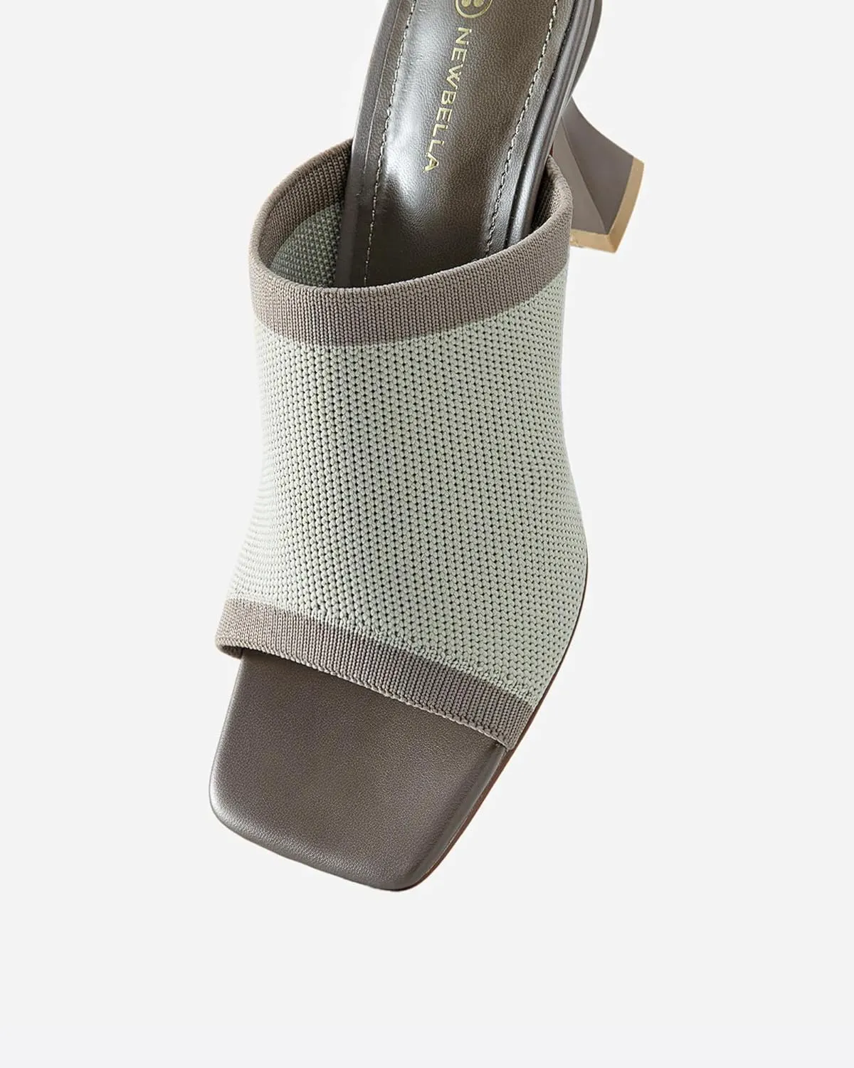 Mousse Fit Women Minimalist Square Toe Heeled Sandals, Women Sandal Shoes with Stiletto Heel