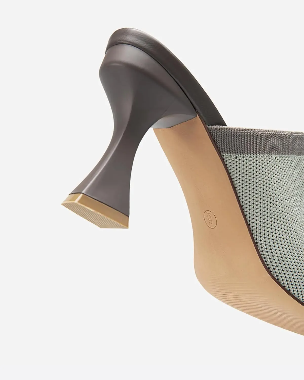 Mousse Fit Women Minimalist Square Toe Heeled Sandals, Women Sandal Shoes with Stiletto Heel
