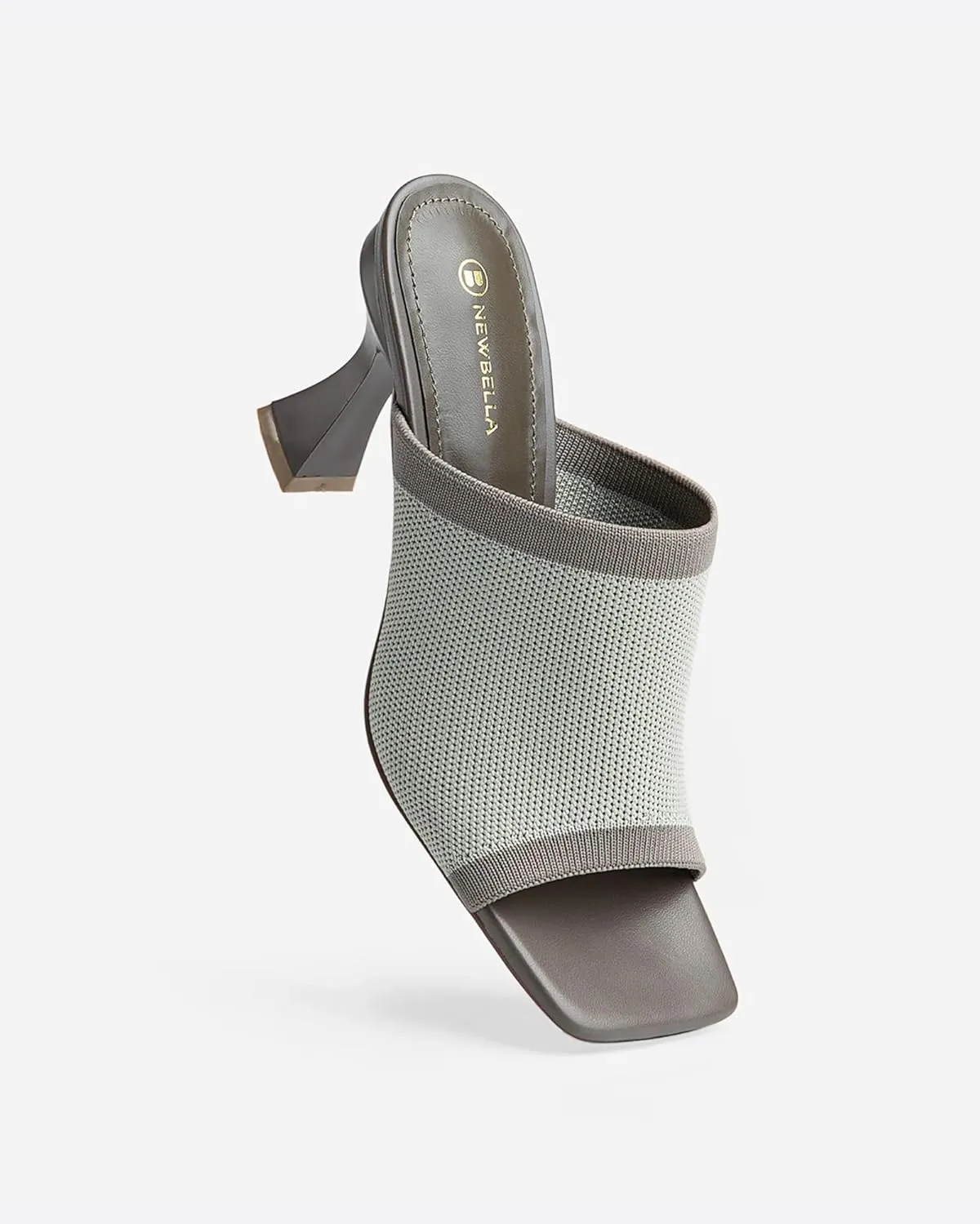 Mousse Fit Women Minimalist Square Toe Heeled Sandals, Women Sandal Shoes with Stiletto Heel