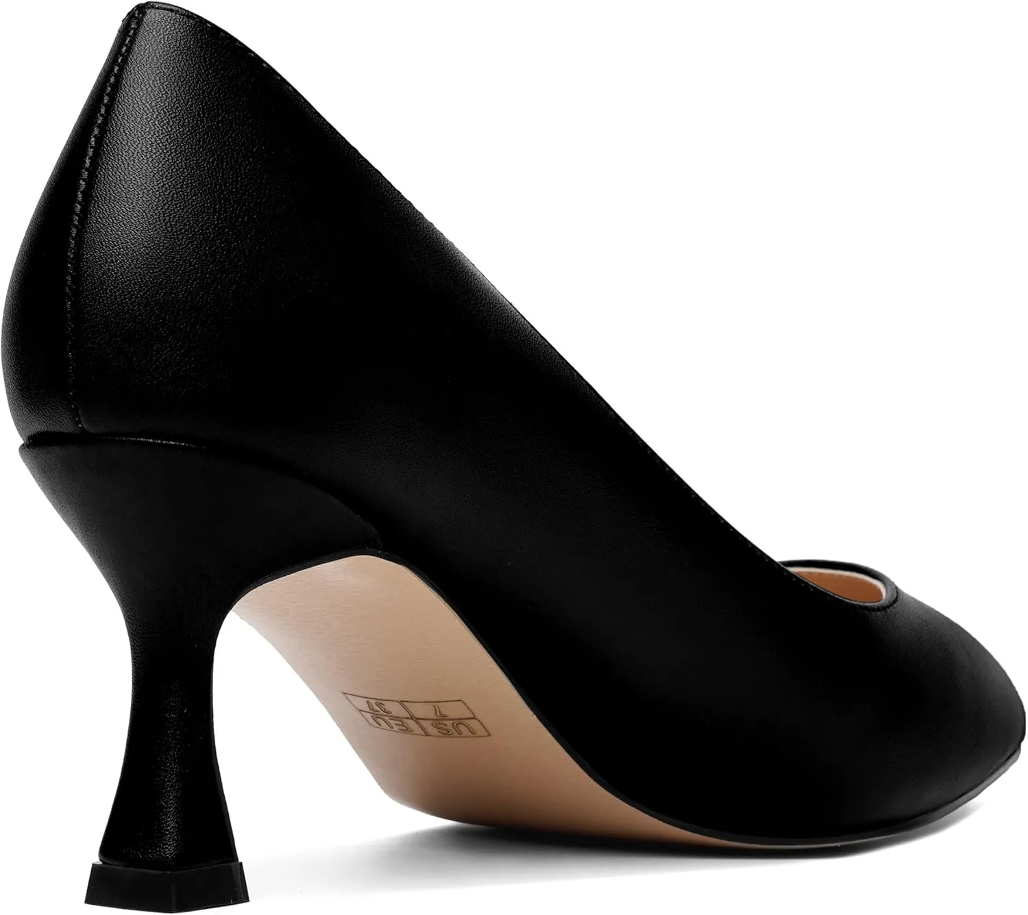 MOVINSTEPS Womens Matte Dress Slip On Pointed Toe Wedding Stiletto Mid Heel Pumps Shoes 2.5 Inch