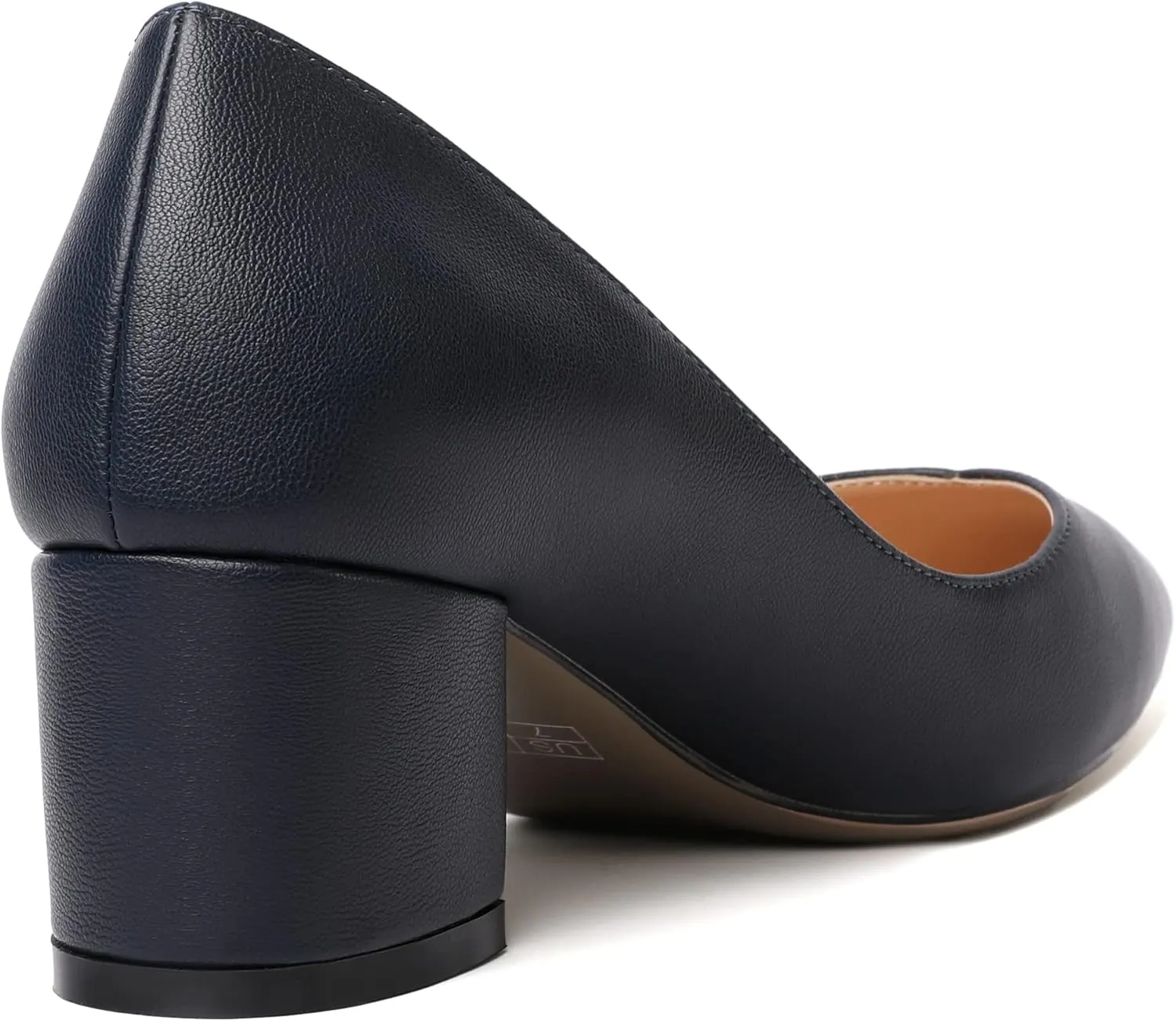 MOVINSTEPS Womens Pointed Toe Slip On Dress Dating Chunky Low Heel Pumps Shoes 2 Inch