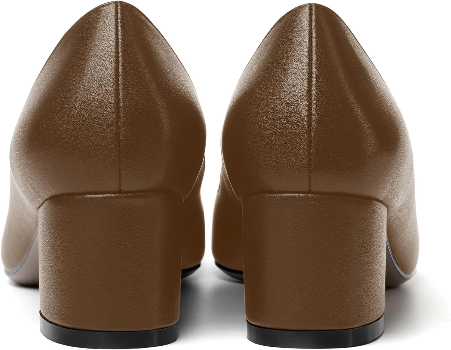 MOVINSTEPS Womens Pointed Toe Slip On Dress Dating Chunky Low Heel Pumps Shoes 2 Inch