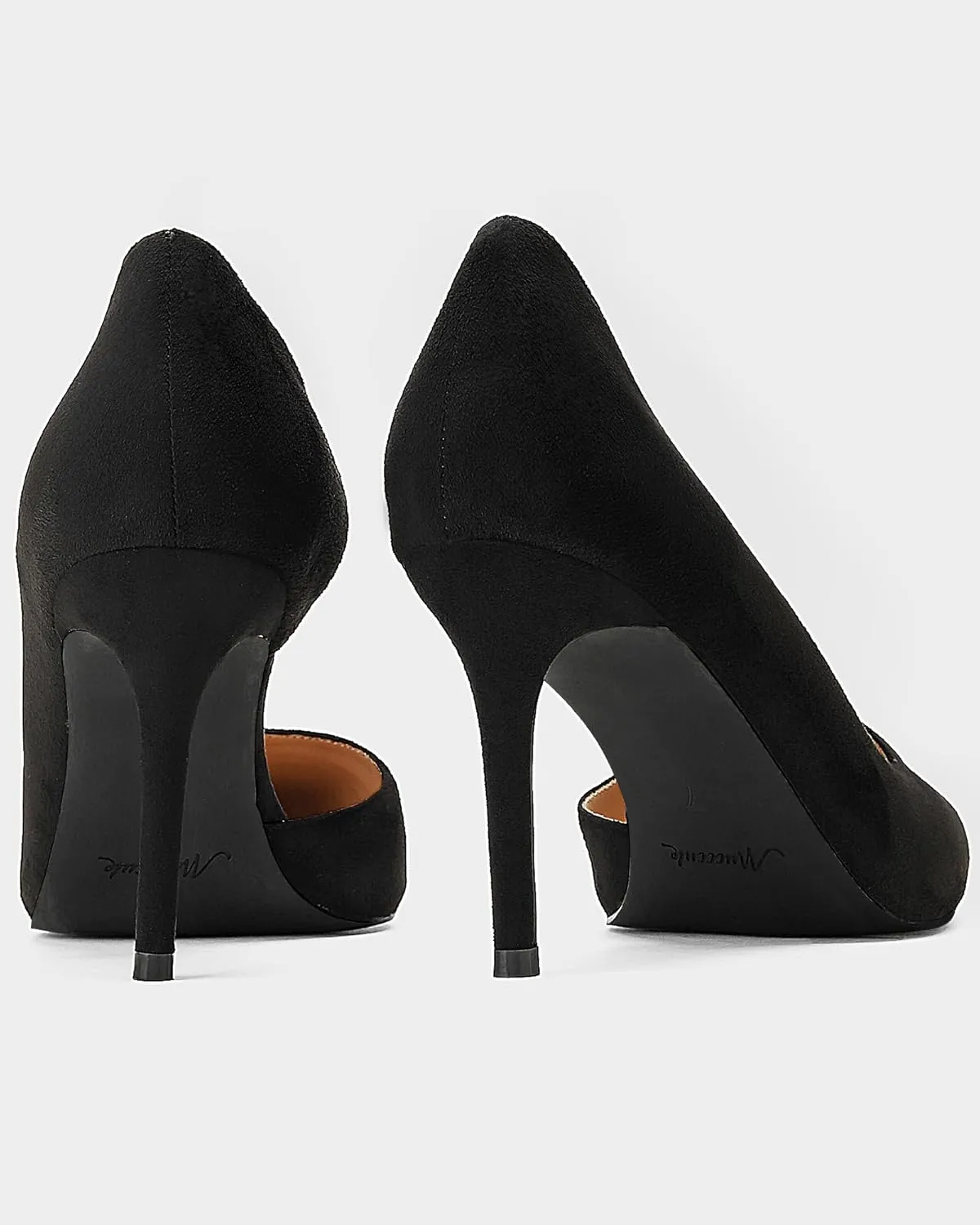 MUCCCUTE Women's Comfortable Pumps 3 inch Closed Pointed Toe High Heels for Ladies Wedding Dress Shoes D'Orsay Stiletto Cross Strap Slip On