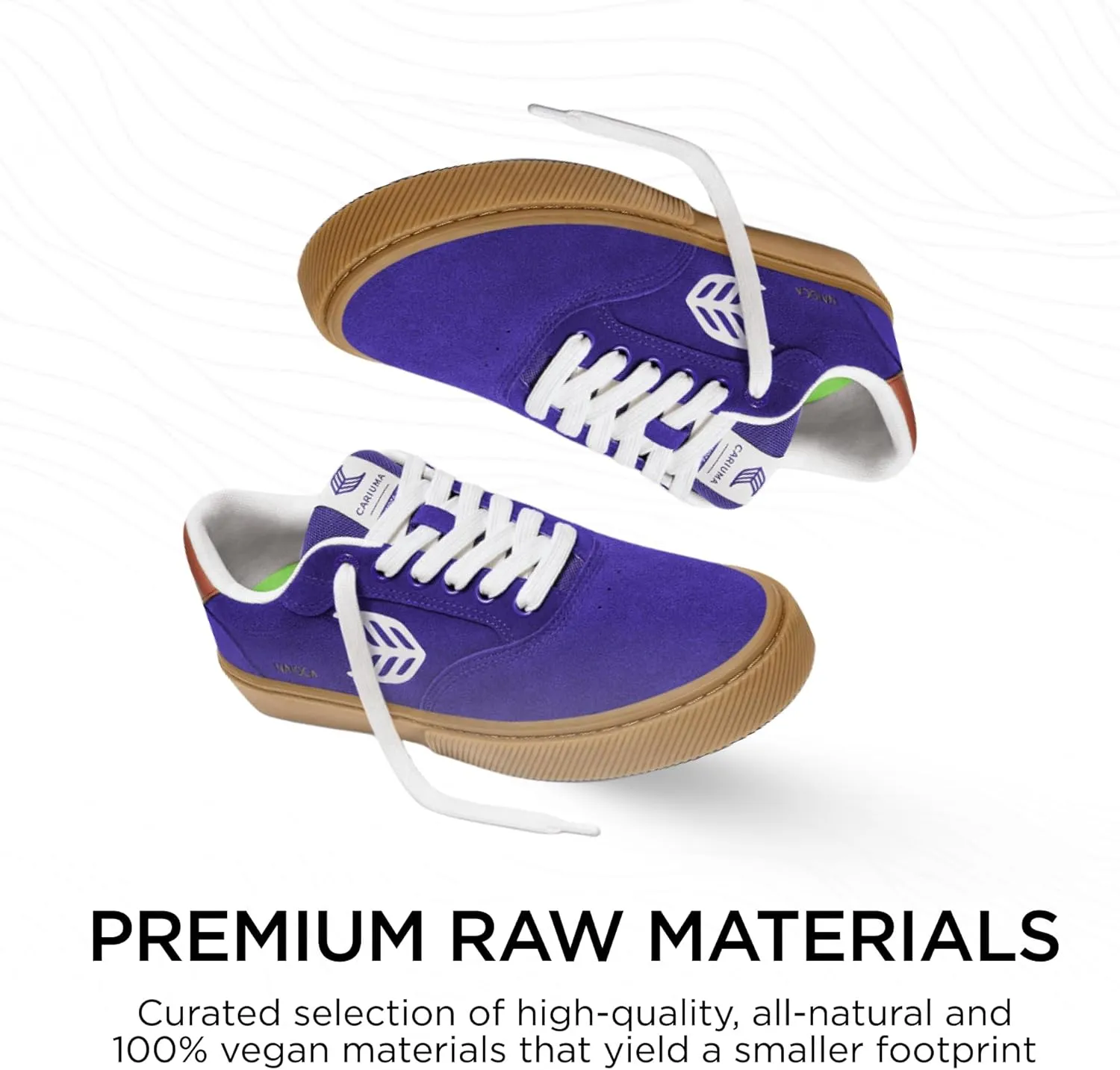 NAIOCA Suede Sneakers, Comfortable Shoes for Men, Lightweight & Sustainable, Versatile Casual Footwear with 100% Vegan Insoles, Rubber Soles
