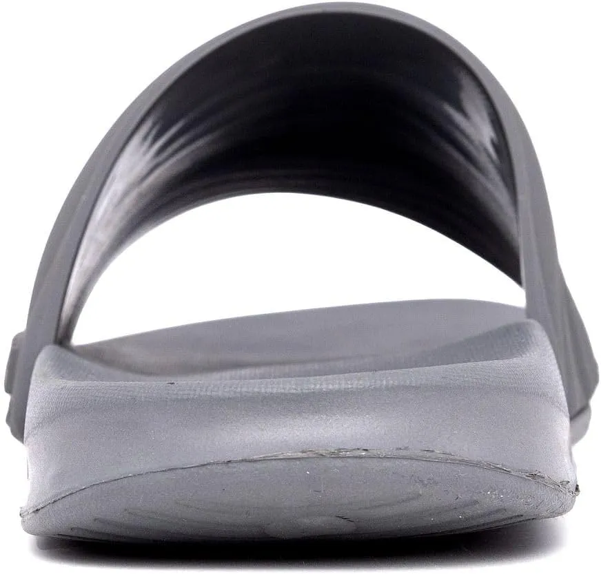 Nautica Men's Open Toe Slide Sandals - Comfortable Indoor & Outdoor Shower Slippers