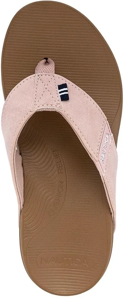 Nautica Women's Thong Strap Sandal – Casual Flip-Flop for Beach, Pool, and Everyday Comfort