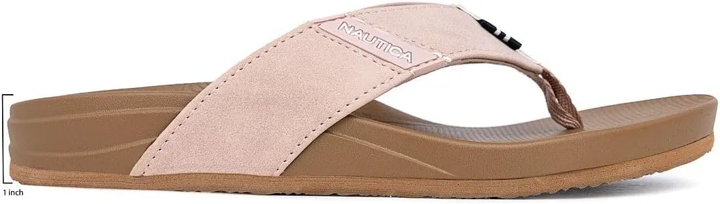 Nautica Women's Thong Strap Sandal – Casual Flip-Flop for Beach, Pool, and Everyday Comfort