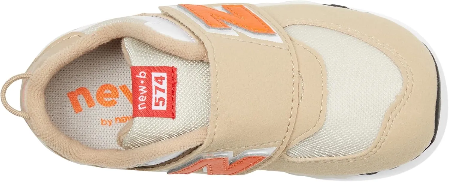 New Balance Baby-Boy's 574 New-b V2 Heritage Brights Hook and Loop Sneaker