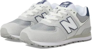 New Balance Kids 574 V1 70s Racing Lace-up Sneaker, Brighton Grey/Nb Navy, 12.5 US Unisex Little